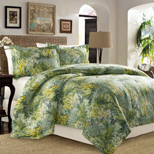 Cuba Cabana 4 Piece Reversible Comforter Set by Tommy Bahama Bedding