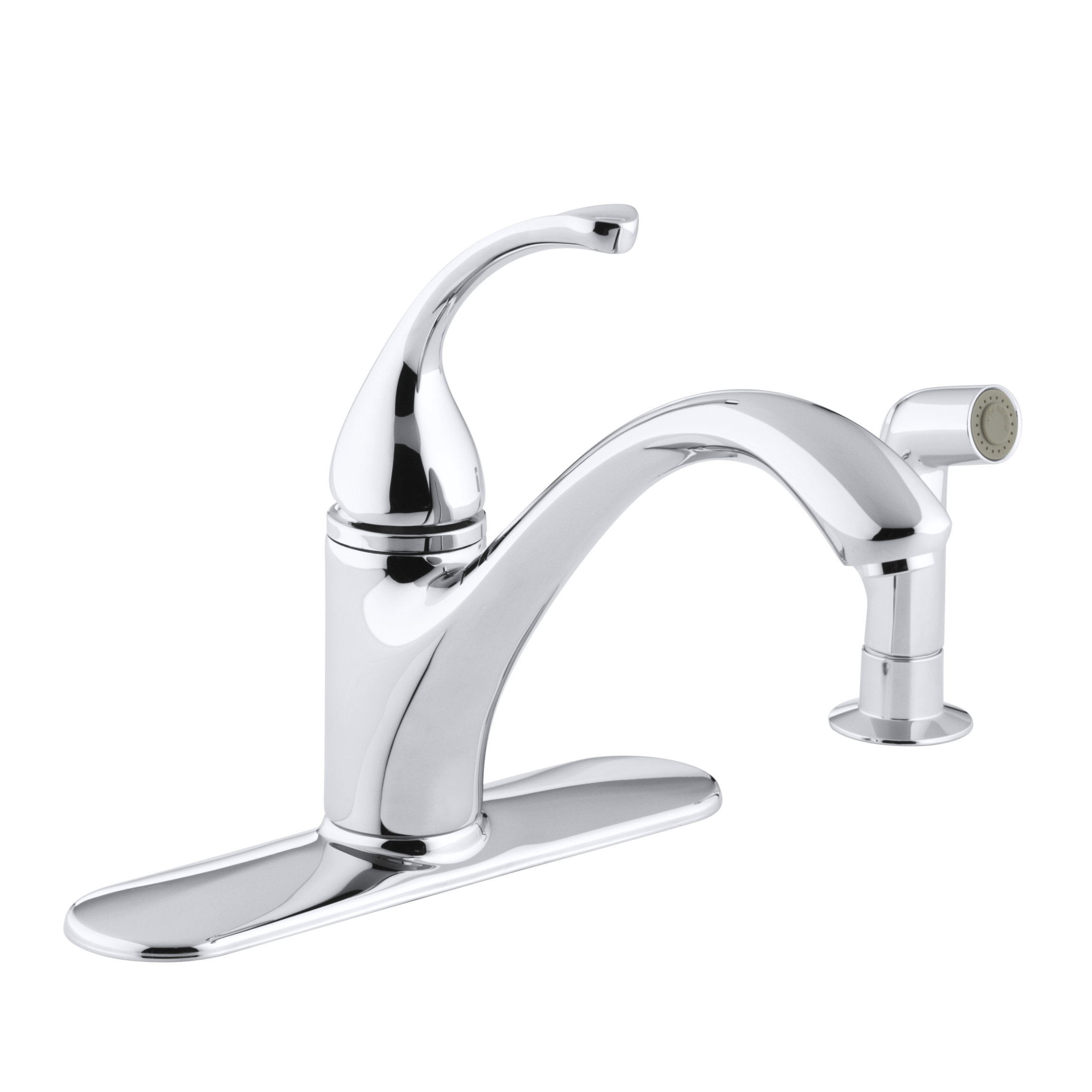 K 10412 G Bn Cp Kohler Forte 4 Hole Kitchen Sink Faucet With 9 1