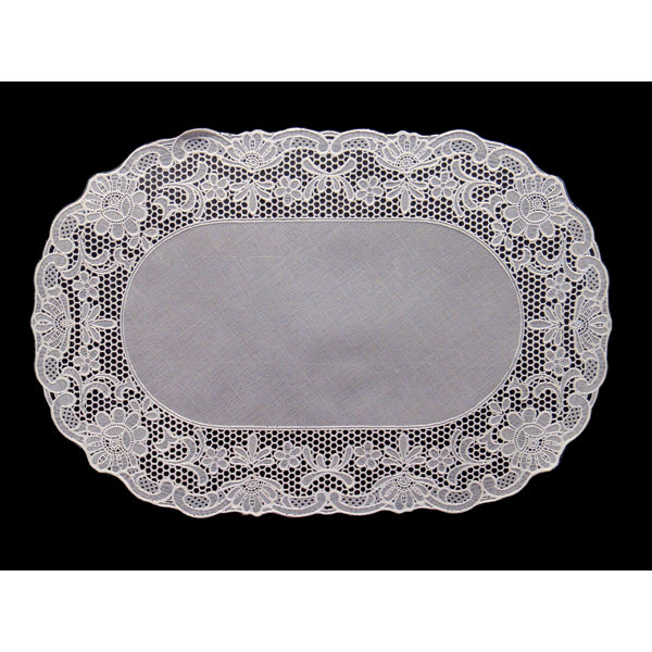 Violet Linen Vinyl Lace Placemat & Reviews Wayfair