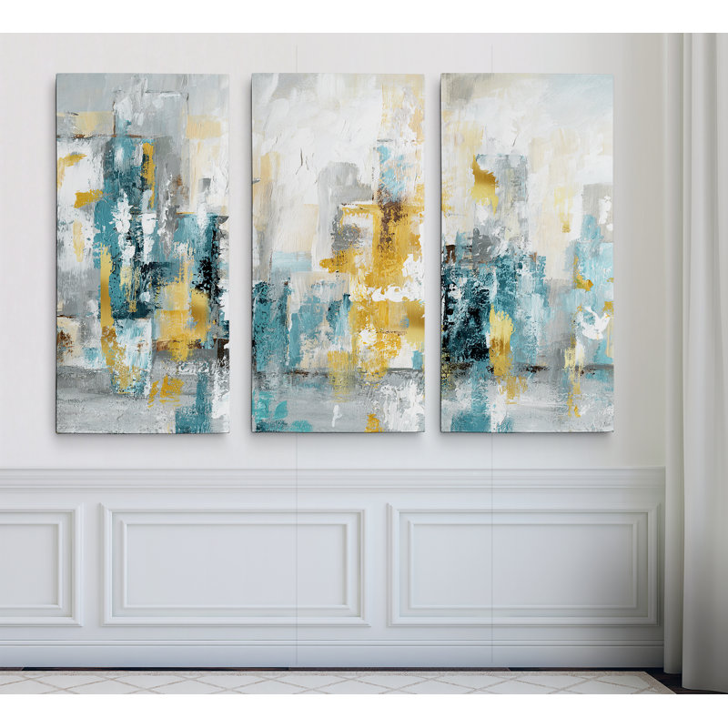 George Oliver 'City Views II' Acrylic Painting Print Multi