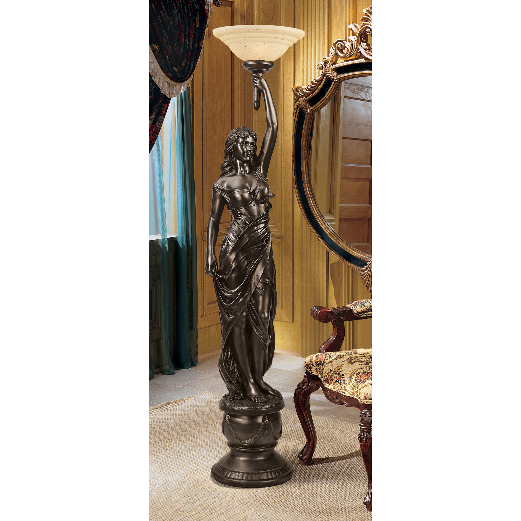 Dess Hestia Sculptural 76 Torchiere Floor Lamp