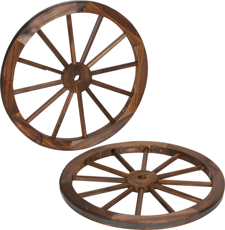 Trademark Innovations Decorative Vintage Wood Garden Wagon ...