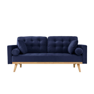 Modern Contemporary Navy Blue Sofa Allmodern Quickview