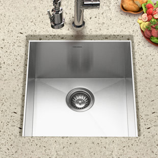 Zero Radius Undermount Sink Wayfair Contempo 18 L X 17 W Zero Radius Undermount Bar Sink