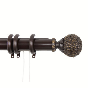 Lush Decorative Traverse Single Curtain Rod