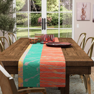 102 Inch Table Runner Wayfair Nina May Desert Splatter Table Runner