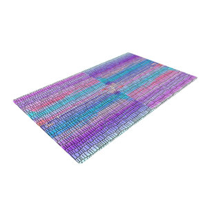Nina May Drip Dye Strid Abstract Pastel Area Rug