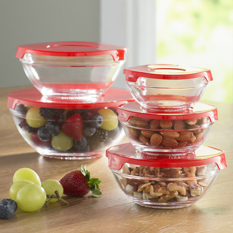 Wayfair Basics™ Wayfair Basics Glass 5 Container Food Storage Set