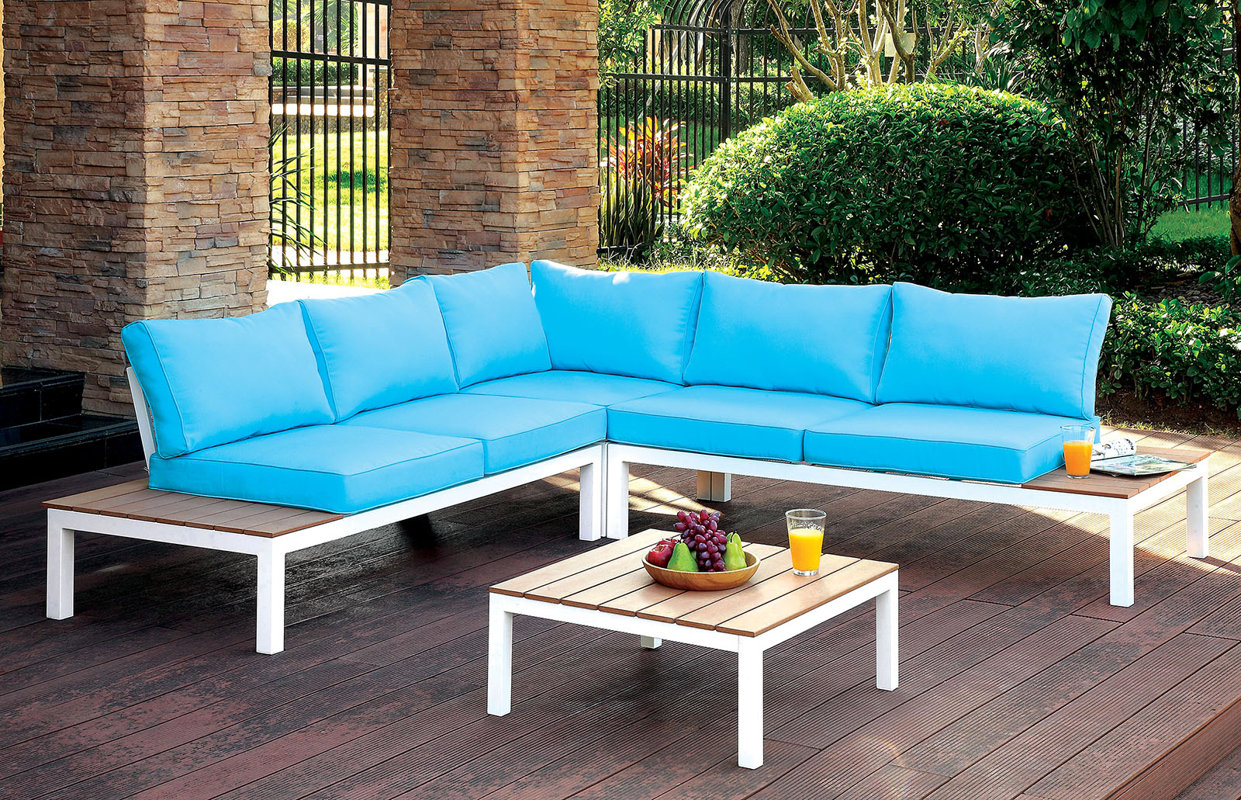 Rosecliff Heights Cranston 6 Piece Sectional Set With Cushions Cranston 6 Piece Sectional Set With Cushions