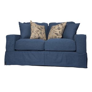 Oxalis Box Cushion Loveseat Slipcover Set