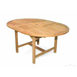 Extendable Patio Tables You Ll Love Wayfair Extendable Teak Dining Table