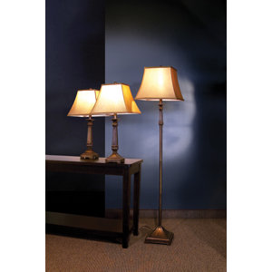 Froste 3 Piece Table and Floor Lamp Set