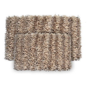 SeaBreeze 2 Piece Hand-Woven Sand Novelty Rug Set