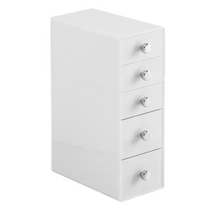 Swisher 5 Drawer Tower Cosmetic Organizer