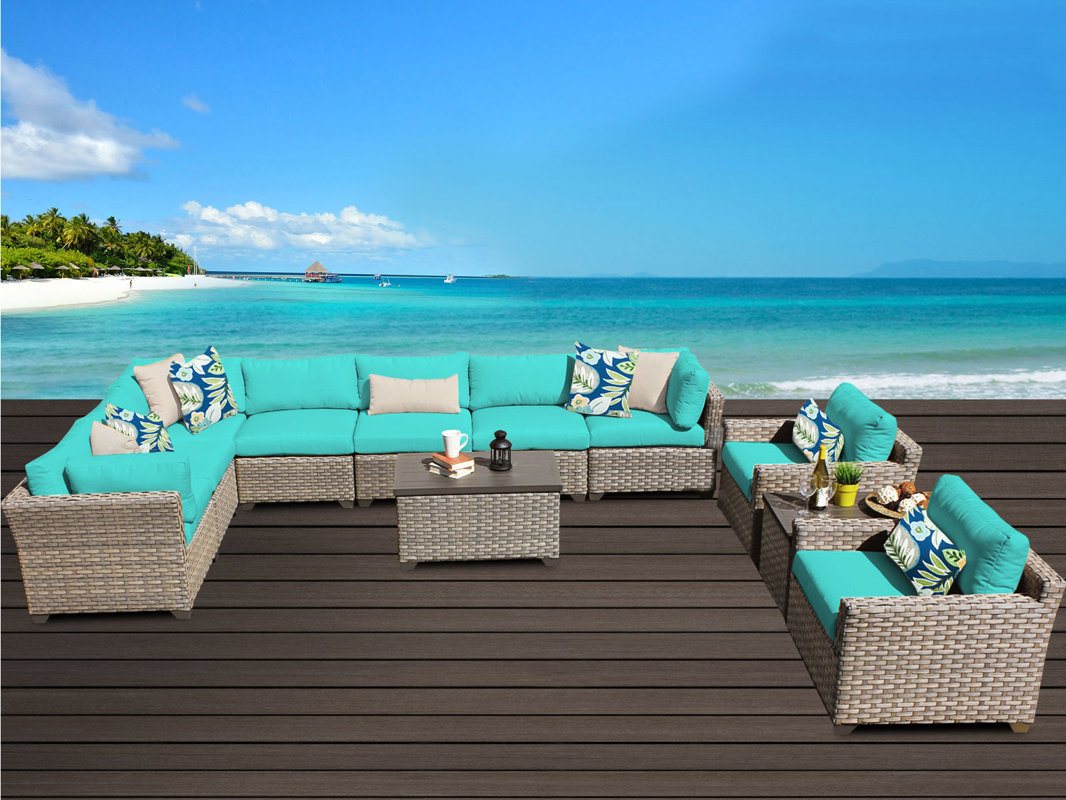 TK Classics Monterey 7 Piece Sectional Set with Cushions & Reviews