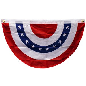 USA Bunting Pleated Flag