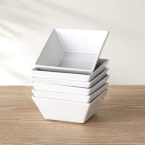 Wayfair Basics Square Bowl (Set of 6)