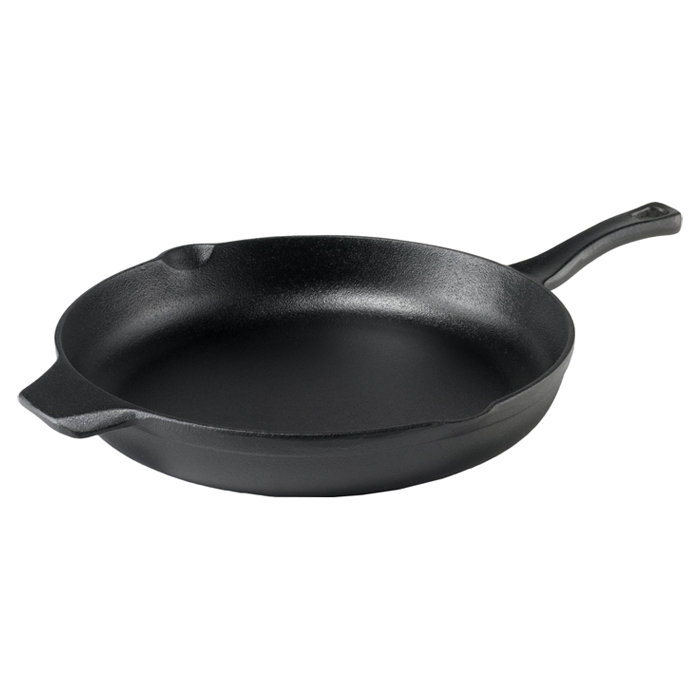 Calphalon PreSeasoned Cast Iron 12" NonStick Frying Pan & Reviews Wayfair