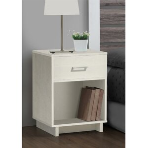 Chicopee Wood 1 Drawer Nightstand