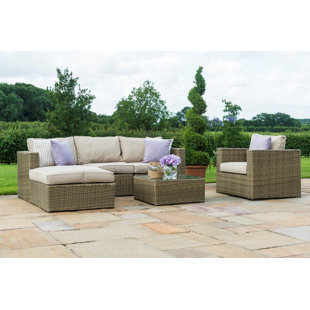 Blackmur 4 Seater Rattan Effect Sofa Set With Cushions By Lynton Blackmur 4 Seater Rattan Effect Sofa