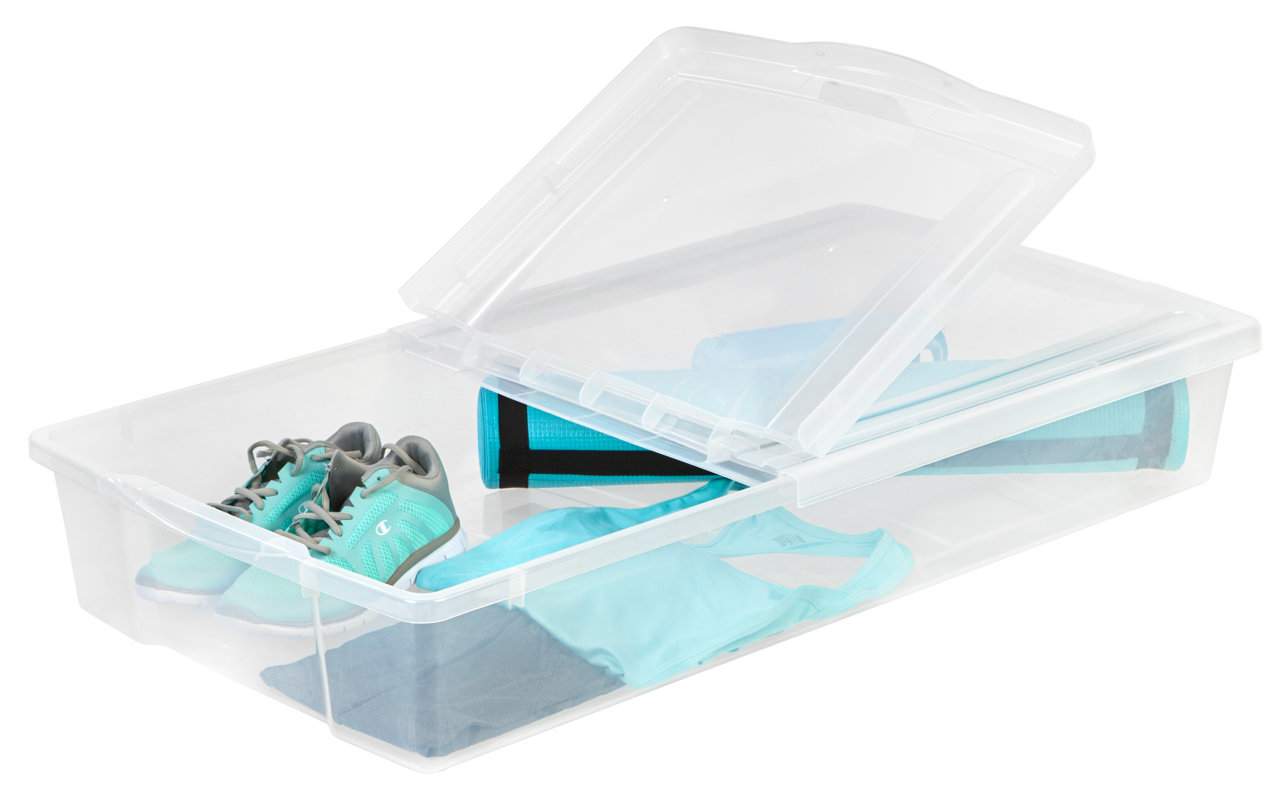 IRIS 58 Quart SplitLid Underbed Box & Reviews Wayfair