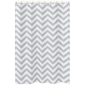 Chevron Microfiber Shower Curtain