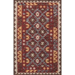 Larkin Hand-Tufted Red Area Rug