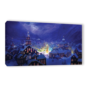Christmas Town by Philip Straub Graphic Art on Wrapped Canvas