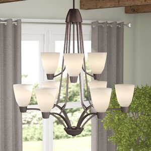 Goodhue 9-Light Shaded Chandelier