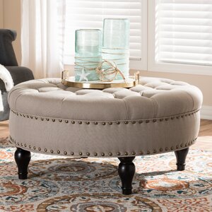 Baxton Studio Marguerite Tufted Cocktail Ottoman