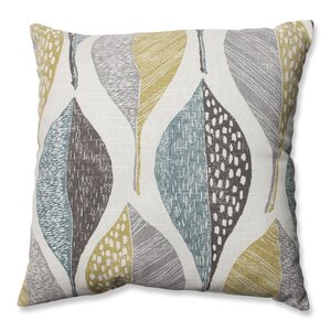 Hilldale Leaf Rain 100% Cotton Throw Pillow