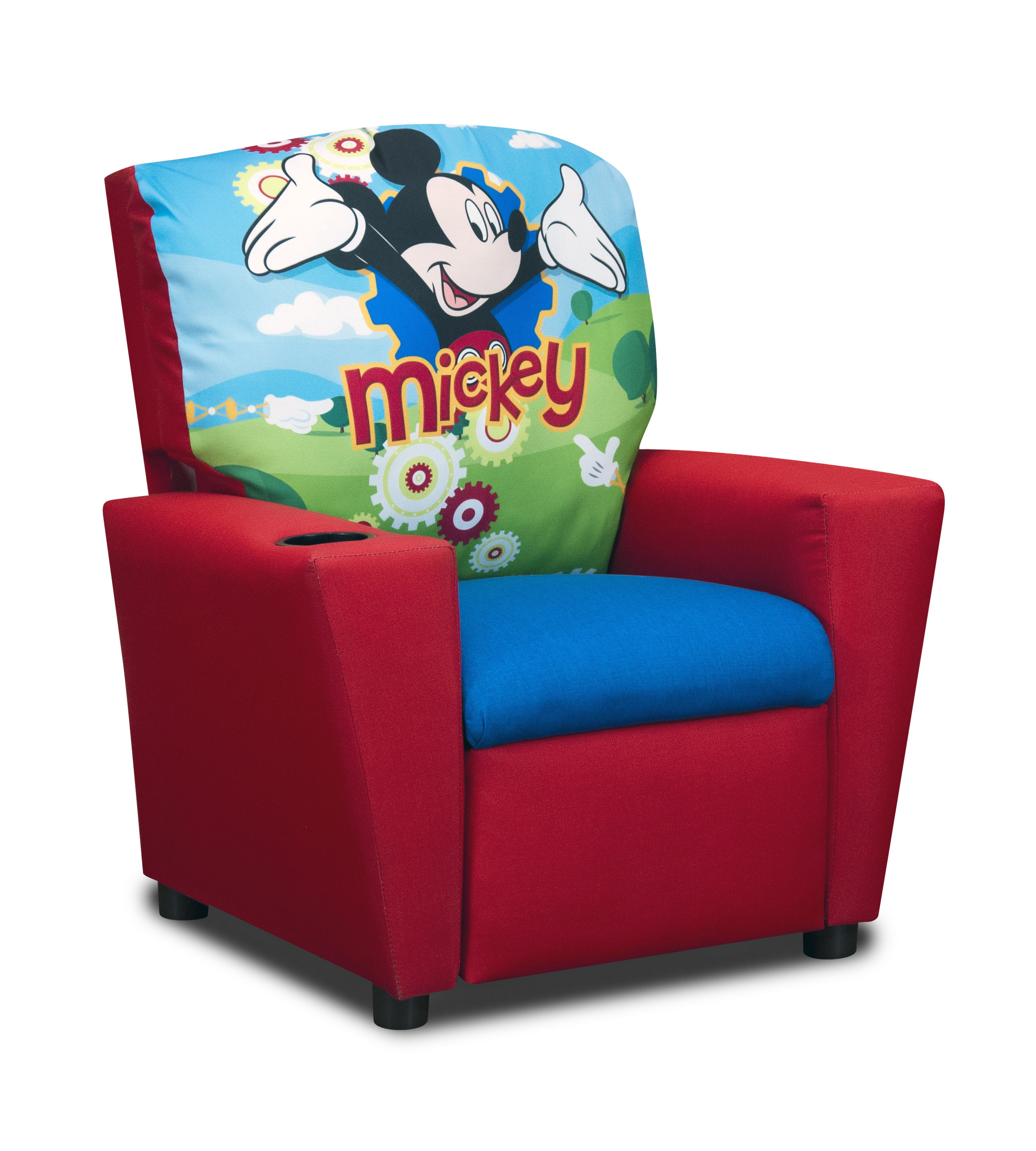 KidzWorld Disneys Mickey Mouse Clubhouse Kids Cotton Recliner Chair