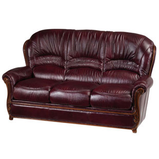 Camel Back Leather Sofas You Ll Love Wayfair Leather Sofa