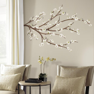 Wall Decals You Ll Love Wayfair White Blossom Branch Wall Decal