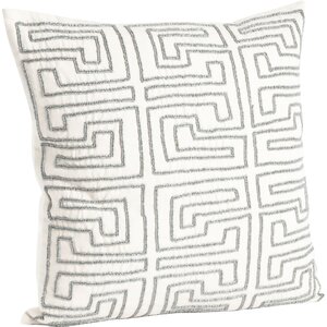 Maize Design Beaded Cotton Throw Pillow