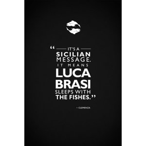 'Movie Quote Series: The Godfather' Textual Art on Canvas
