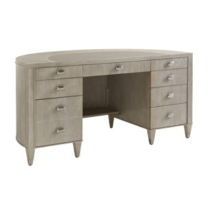 Half Circle Desk Desks You Ll Love Wayfair Greystone Solid Wood Half Circle Executive Desk