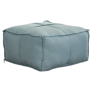 Vozelle Linen Pouf Ottoman by One Alli..