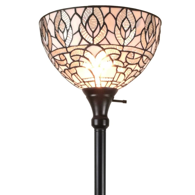 Amighting Tiffany Style 72 Torchiere Floor Lamp Reviews Wayfair