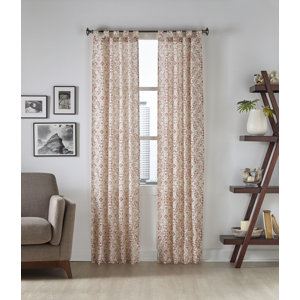 Yareli Abstract Room Darkening Tab Top Curtain Panels (Set of 2)
