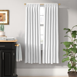 Columbia Solid Blackout Thermal Rod Pocket Single Curtain Panel