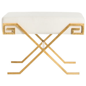 Mathis Greek Key Ottoman by Willa Arlo Interiors
