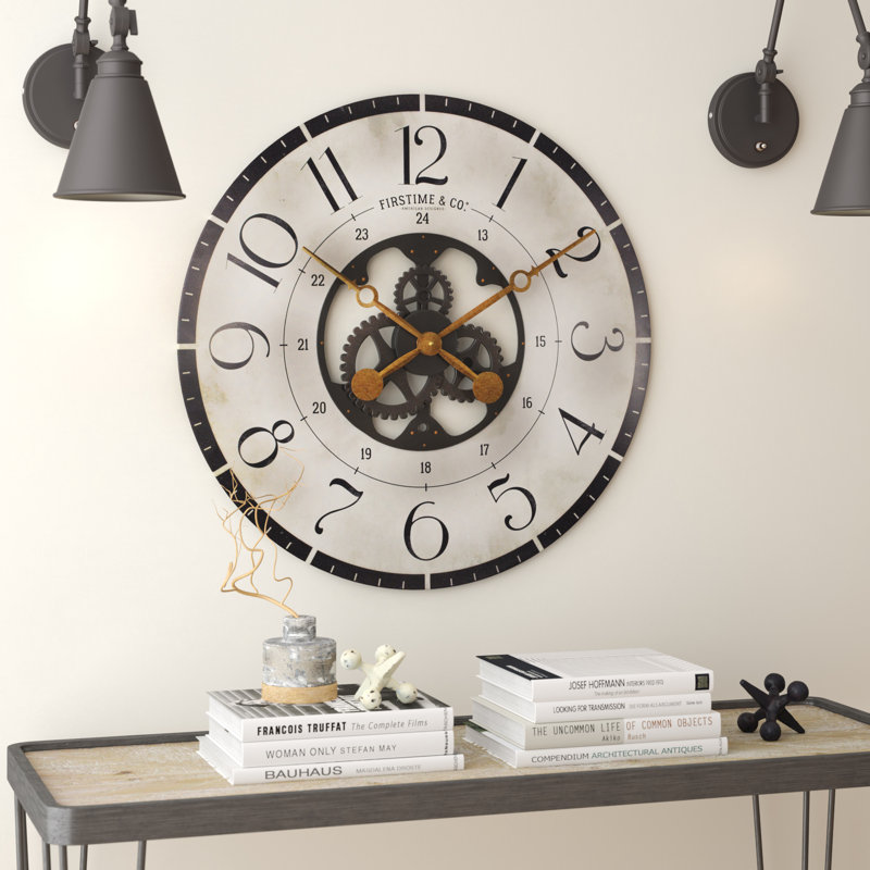 T Austin Design Oversized Deseret Gears 27 Wood Wall Clock Oversized Deseret Gears 27 Wood Wall Clock