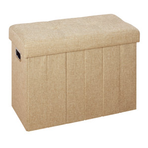 Collapsible Bench and Hamper Ottoman b..
