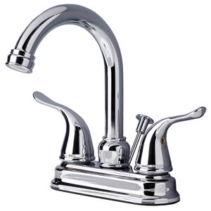 Centerset Bathroom Faucet Double Handle with Drain Assembly