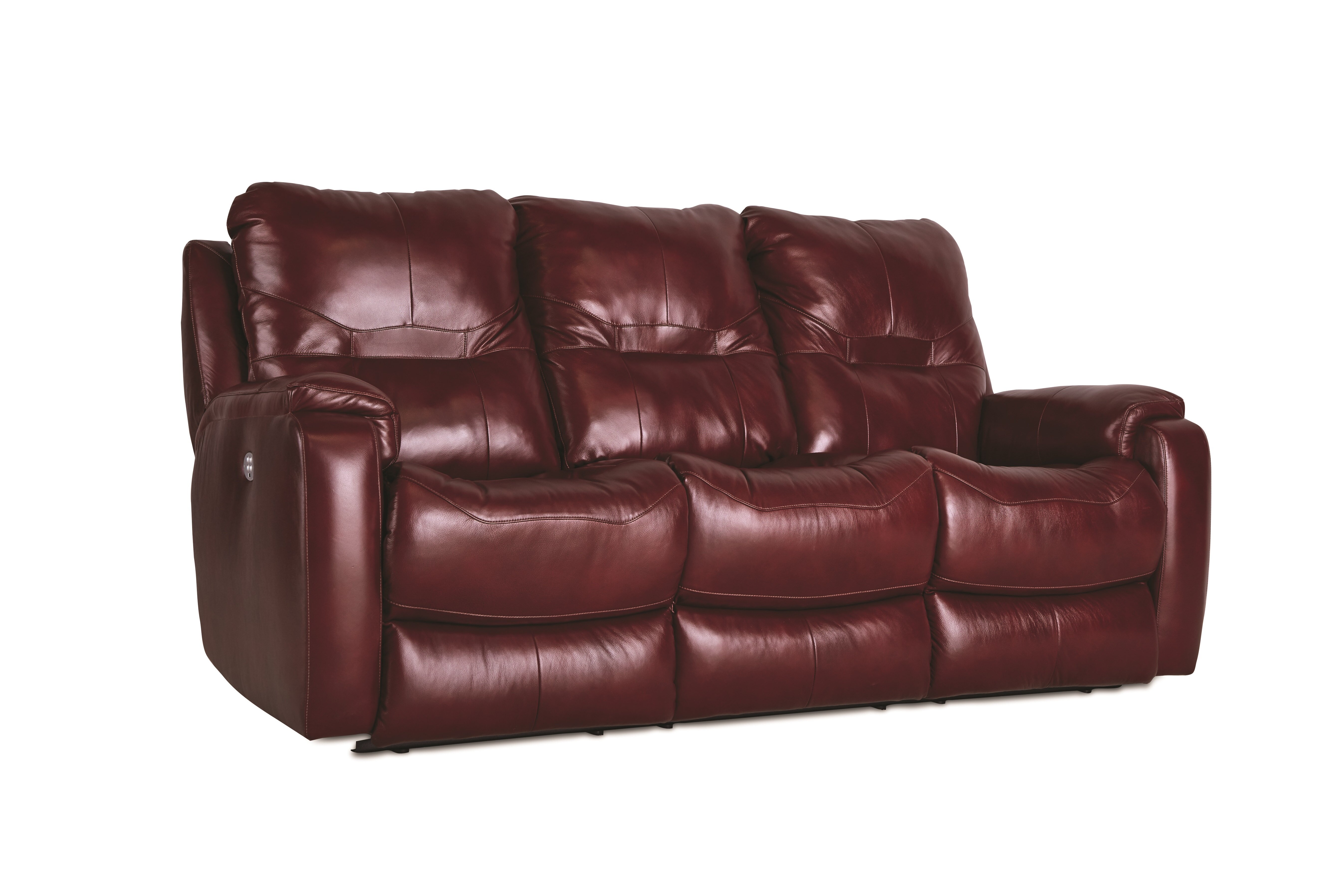 royal flush leather reclining sofa