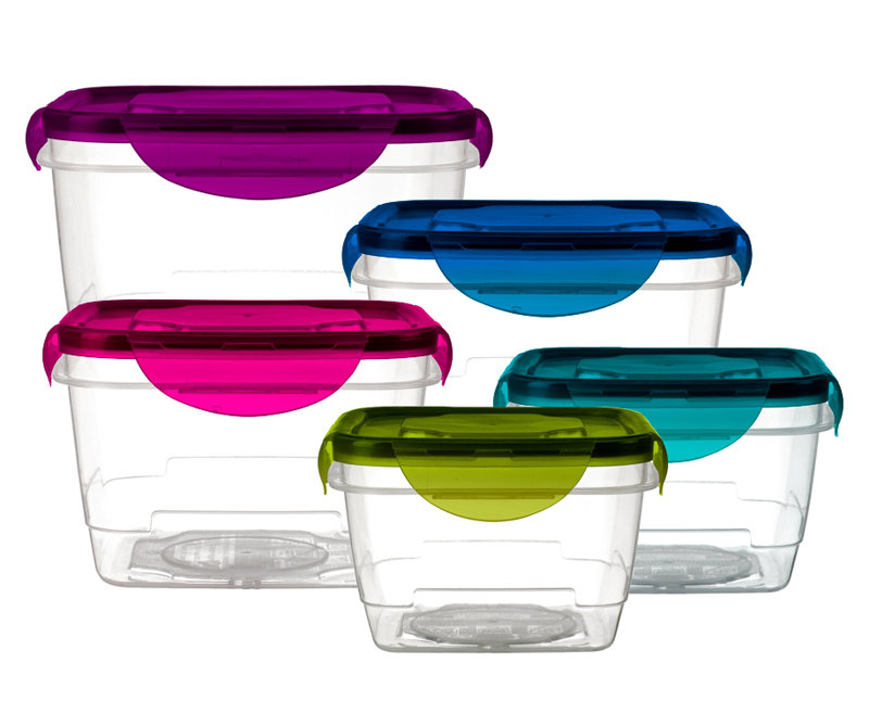 Imperial Home Reusable Refrigerator 5 Container Food Storage Set & Reviews Wayfair