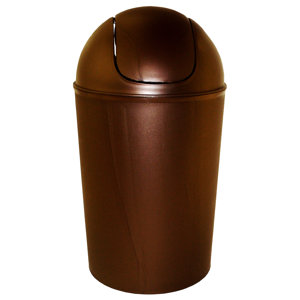 14 Gallon Swing-Top Plastic Trash Can