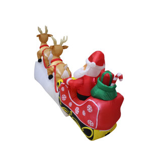 santa reindeer inflatable wayfair