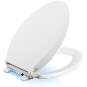 Cachet Nightlight Quiet-Close with Grip-Tight Elongated-Front Toilet Seat